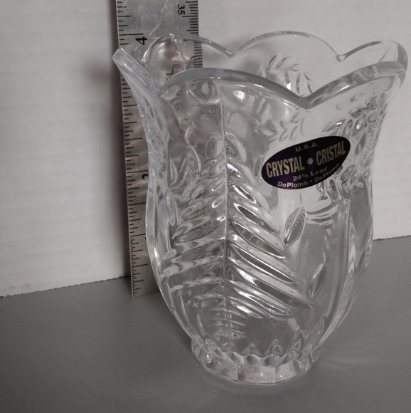 Vintage St George crystal 24% lead crystal Christmas tree Candle holders - Picture 7 of 8